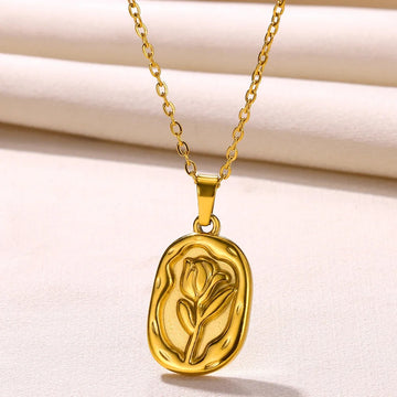 Rose Medallion Necklace - Petite Edition
