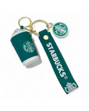 Starbucks drink cup keychain – green