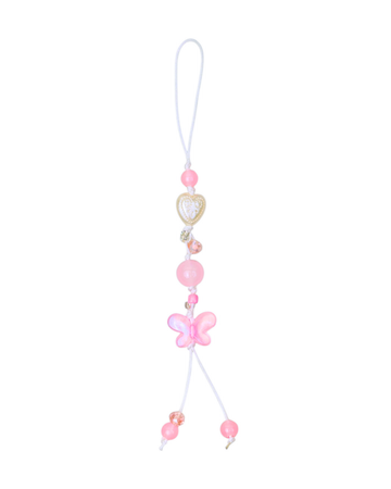 Pink Butterfly Fairy Charm