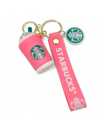 Starbucks drink cup keychain – pink