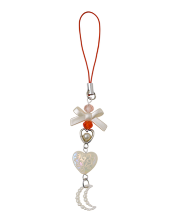 Pearlie  Moon Heart Charm