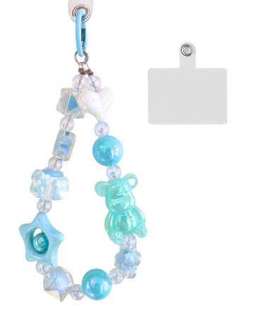Blue Teddy Dream Phone Charm