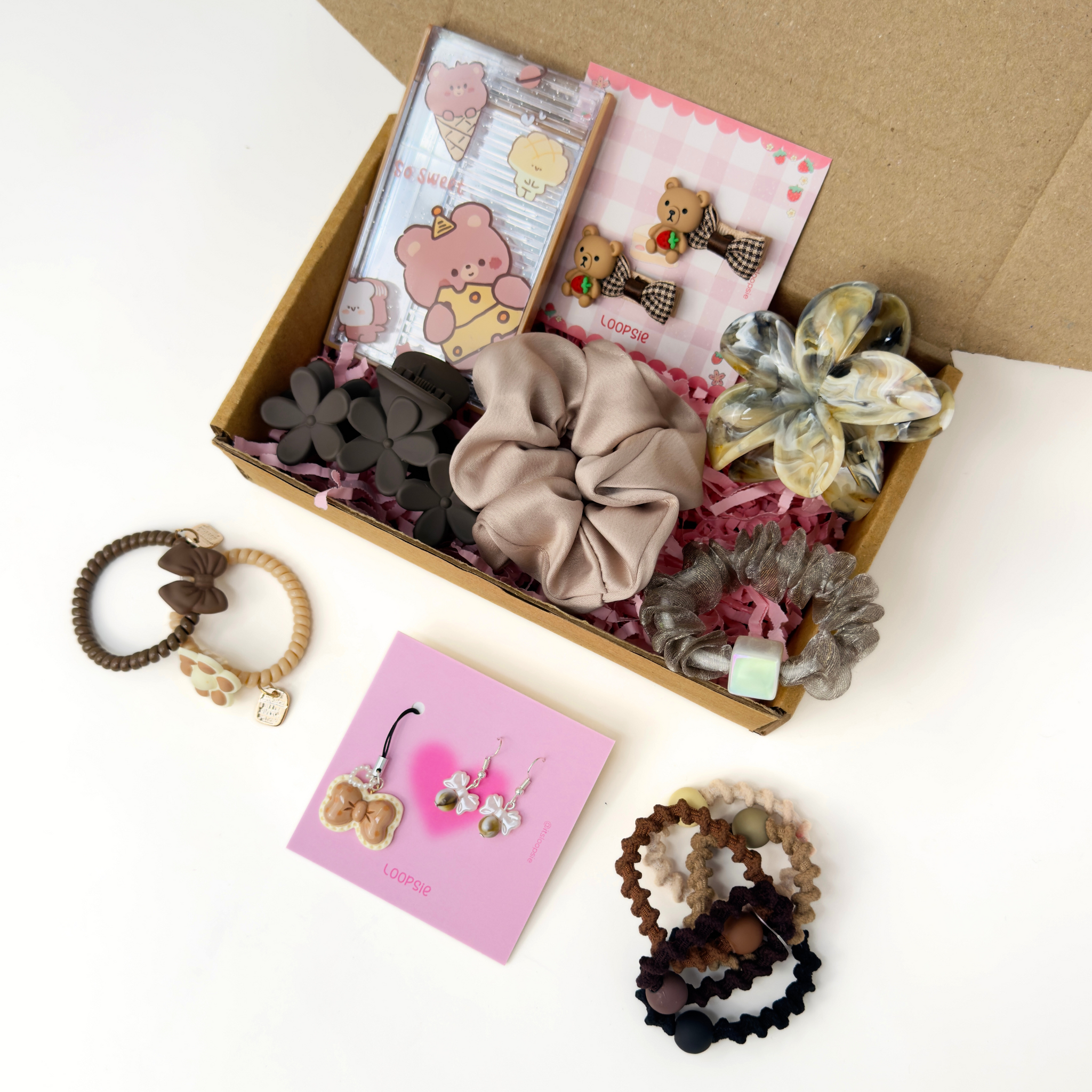 Loopsie JoyBox – Brown Edition | Brown Gifting Hamper for Girls