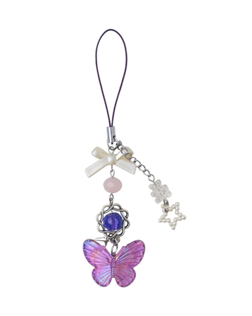 Violet Dream Butterfly Charm