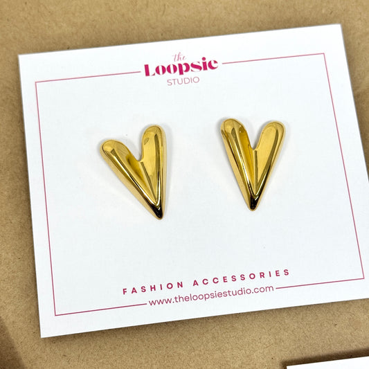 Pointed Love Studs