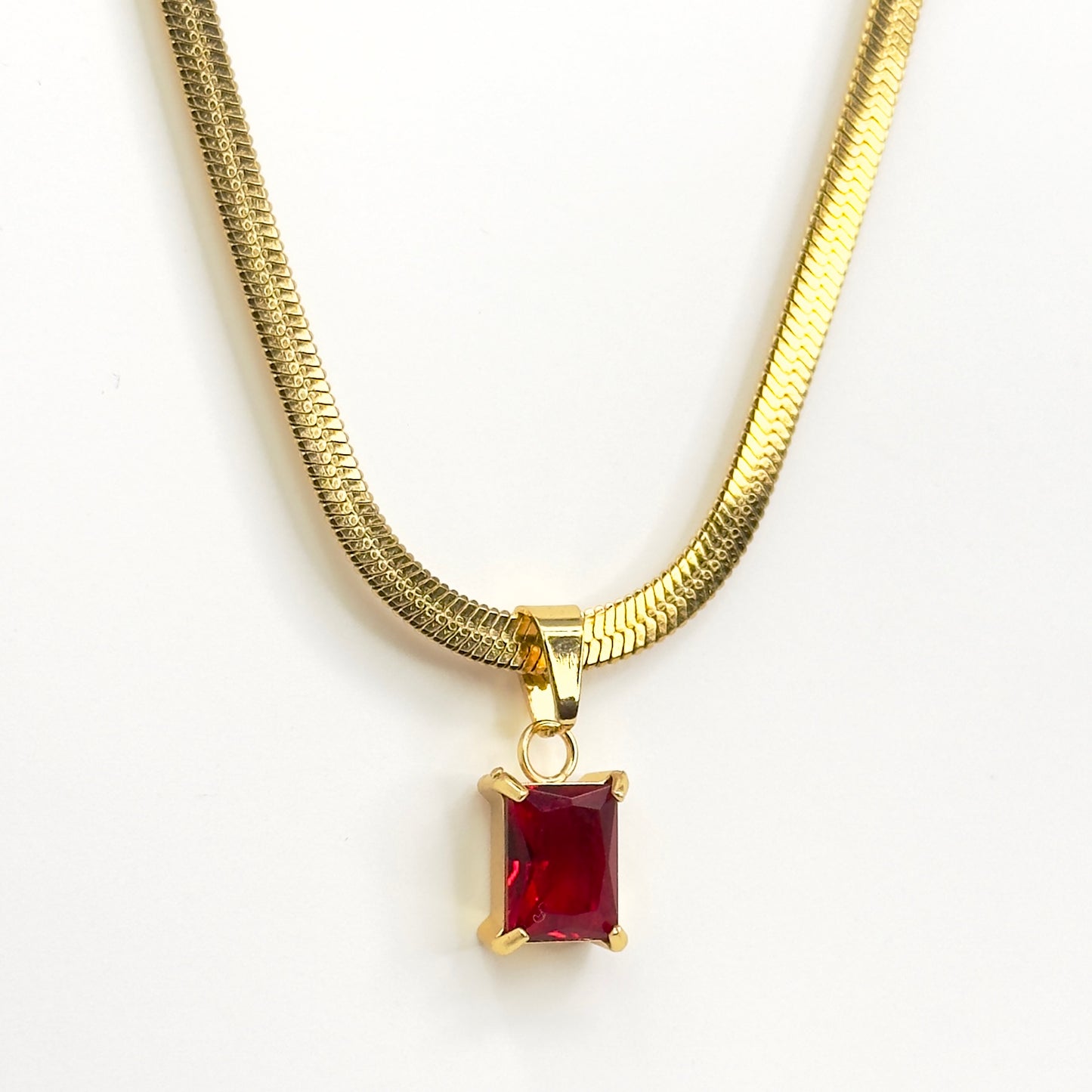 Ruby Statement Necklace