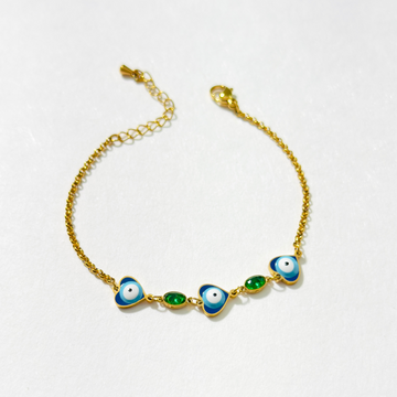 Aura Shield Evil Eye Chain Bracelet