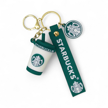 Café Latte Silicone Keychain