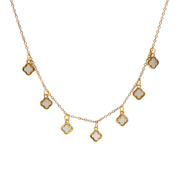Celestial Clover Charm Necklace