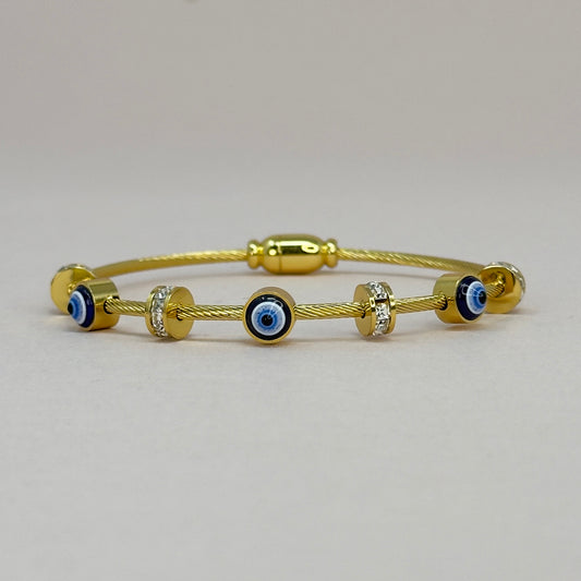 Crystal Guardian Evil Eye Bracelet