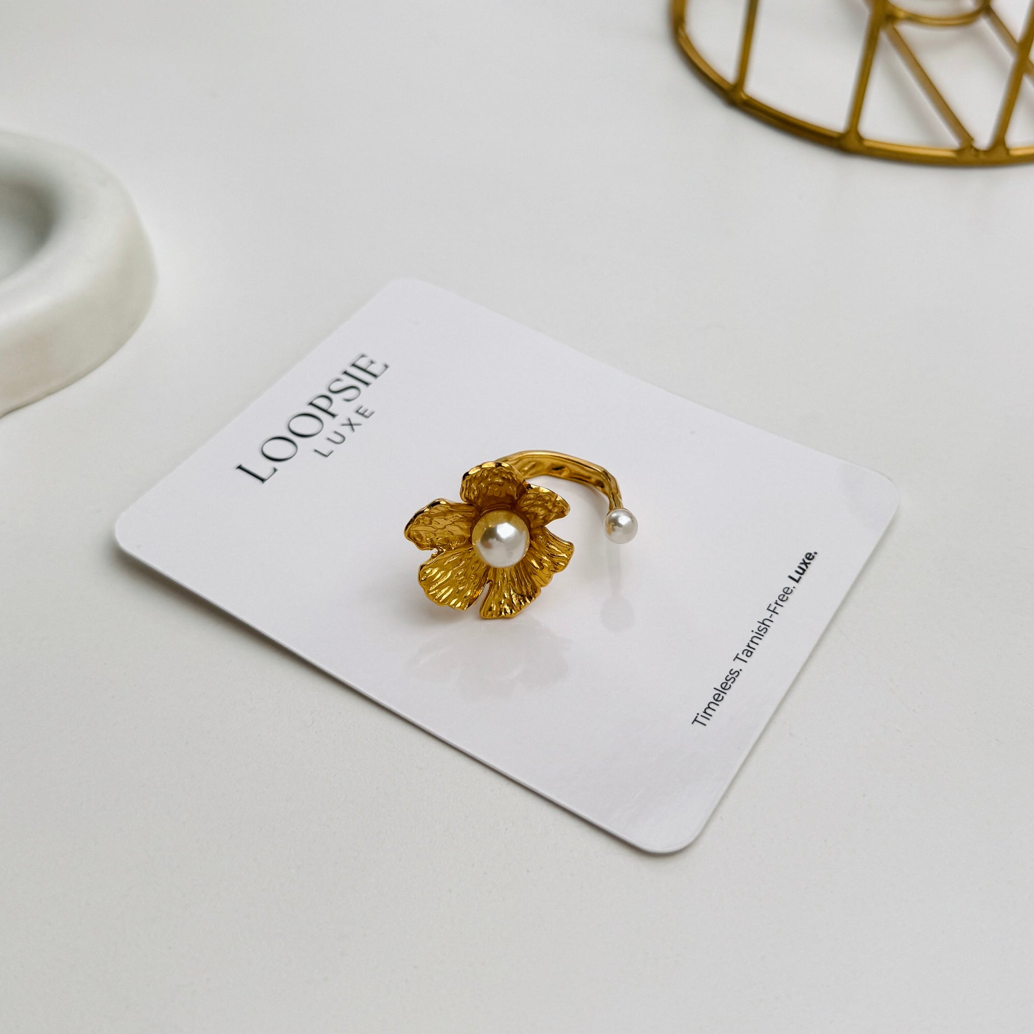 Aurora Bloom Pearl Ring