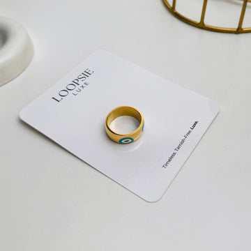 Azure Eye Band Ring