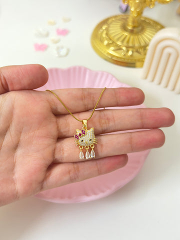 Hello Kitty Crystal Necklace