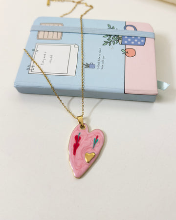 Sweet Bloom Heart Necklace
