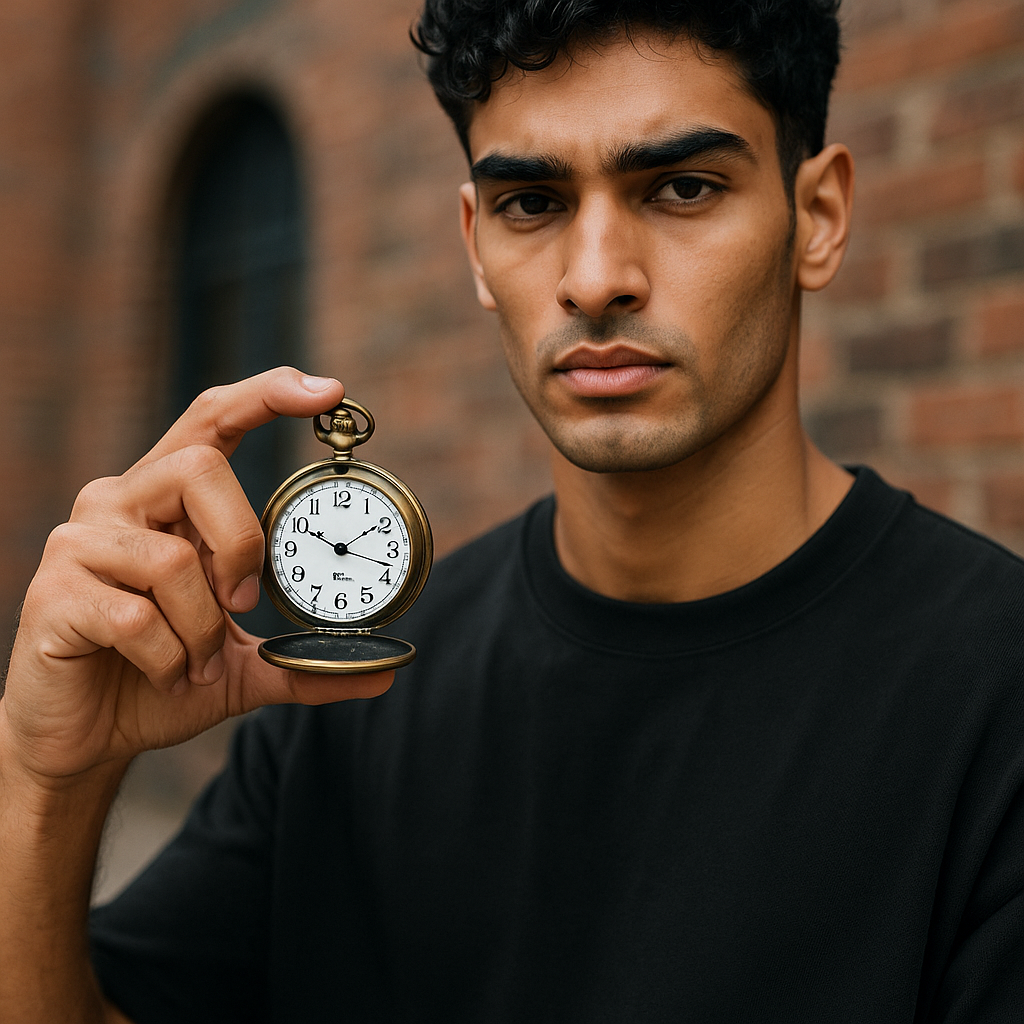 Spider Mask Vintage Pocket Watch