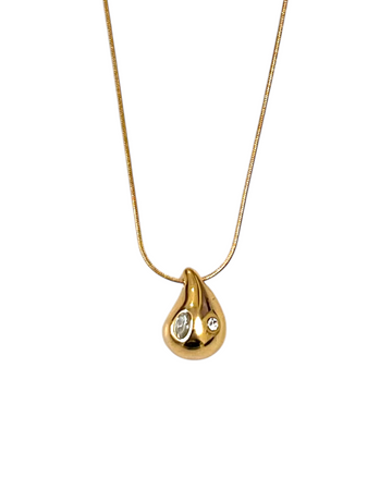 Aura Crystal Drop Necklace