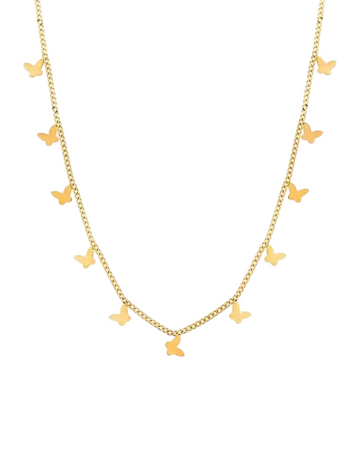 Dainty Butterfly Charm Necklace