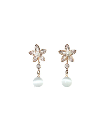 Crystal Rose Earrings