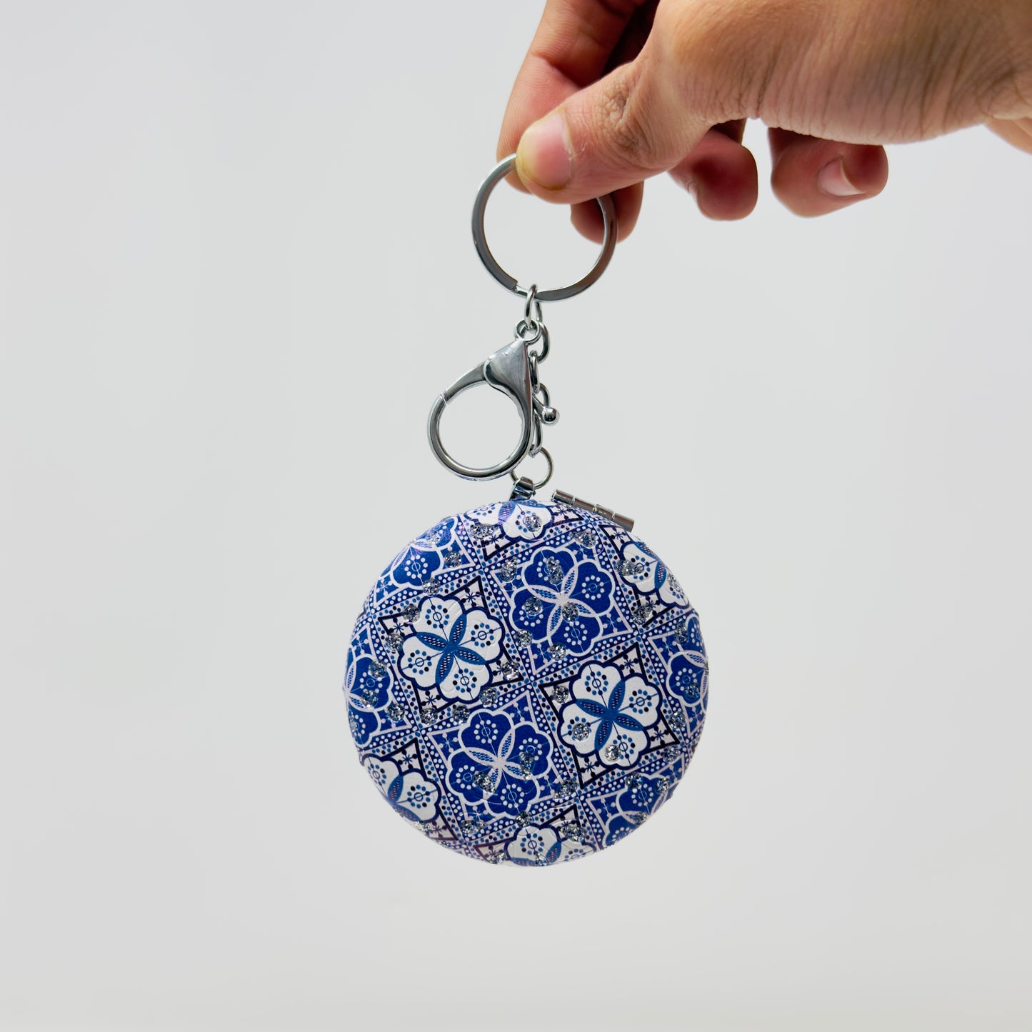 Glitter Keychain Pocket Mirror