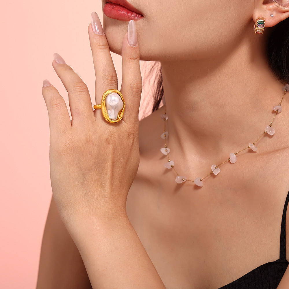 Oyster Muse Ring - Loopsie Luxe