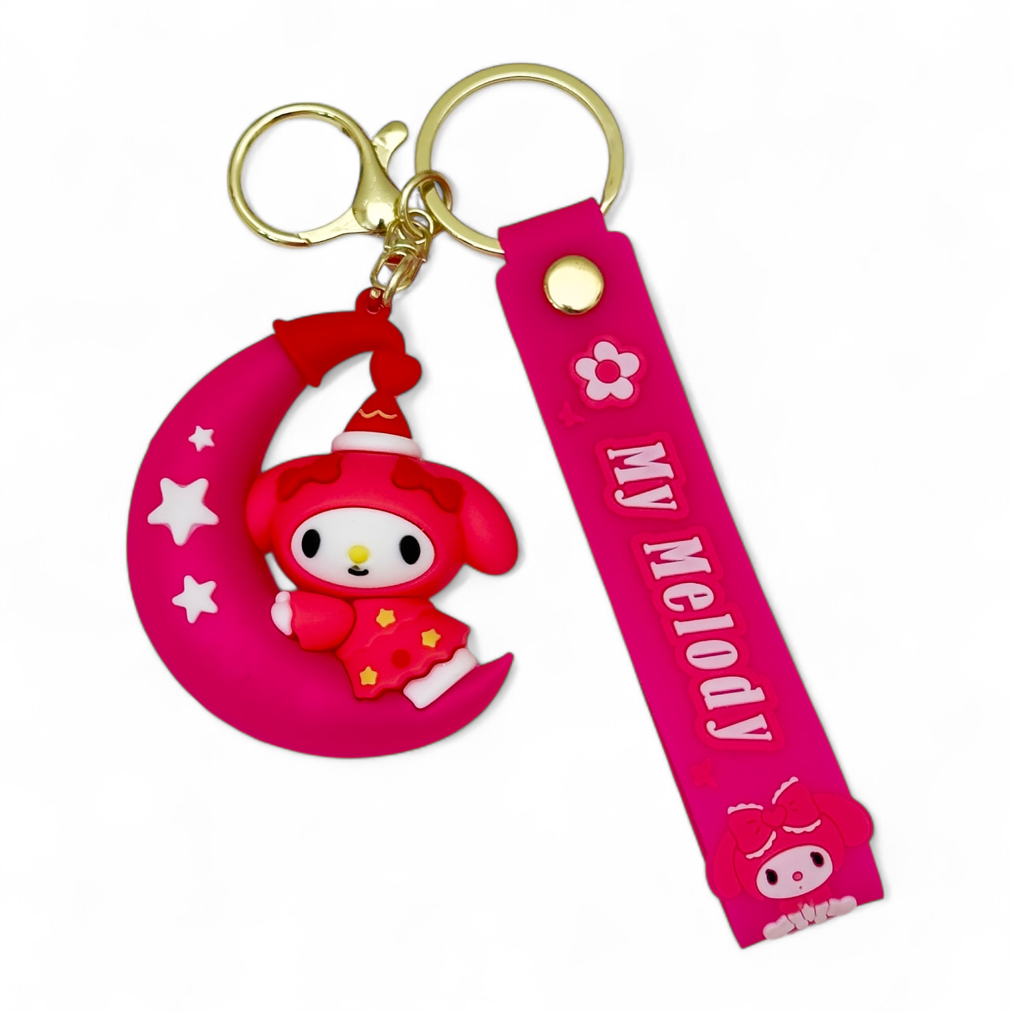 My Melody Moon Kiss Keychain
