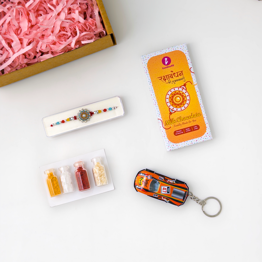 Yellow Mandala Rakhi Hamper- From Sister to Brother
