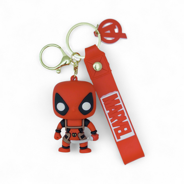 Red Hero Silicone Keychain
