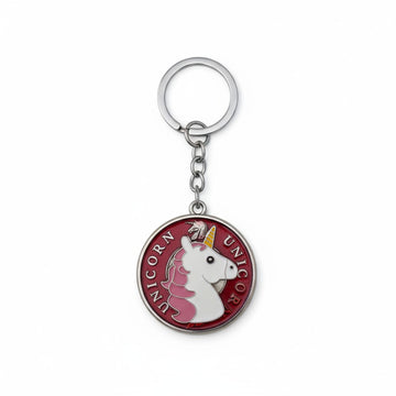 Unicorn Fantasy Metal Spinner Keychain