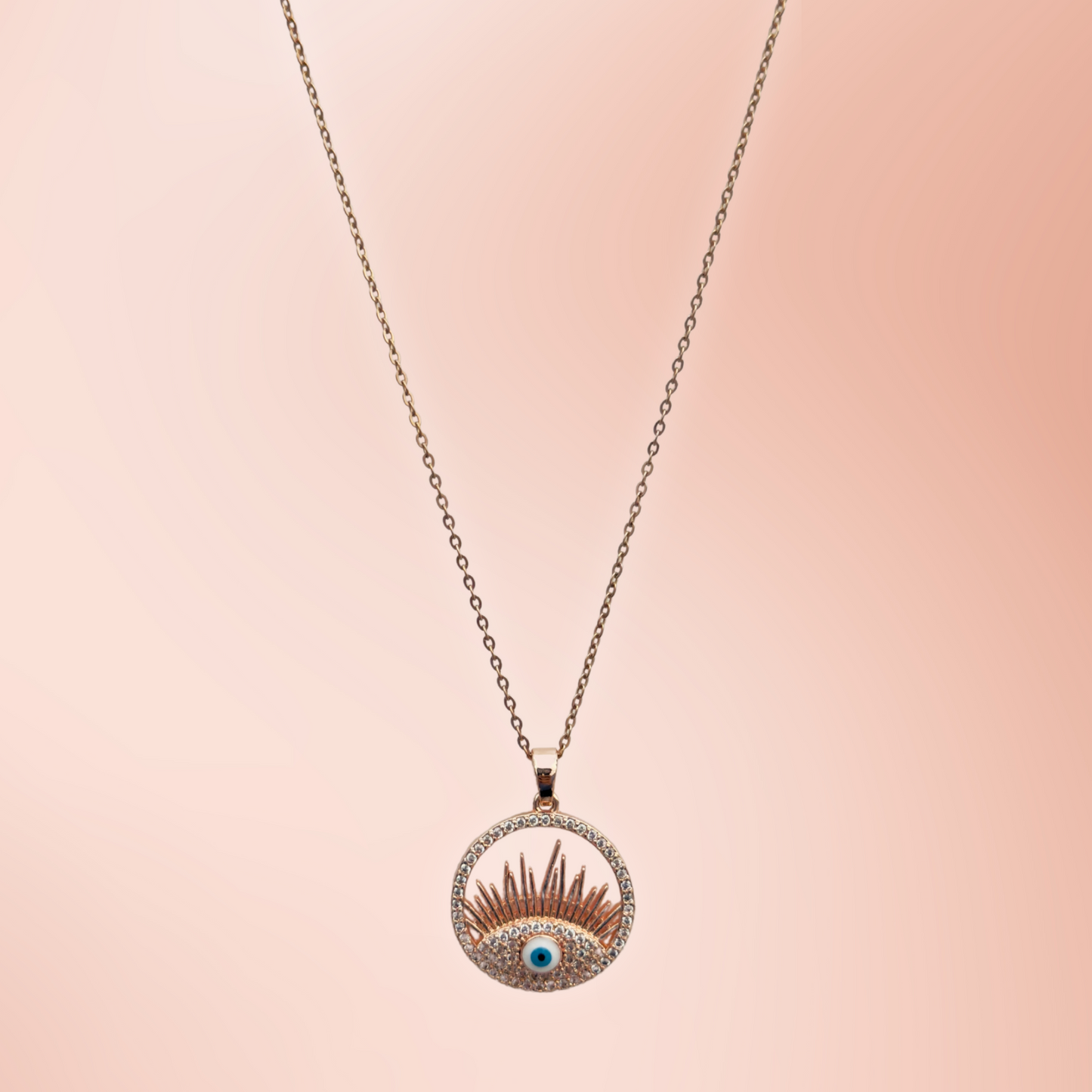 The Guardian Eye Necklace Rose Gold